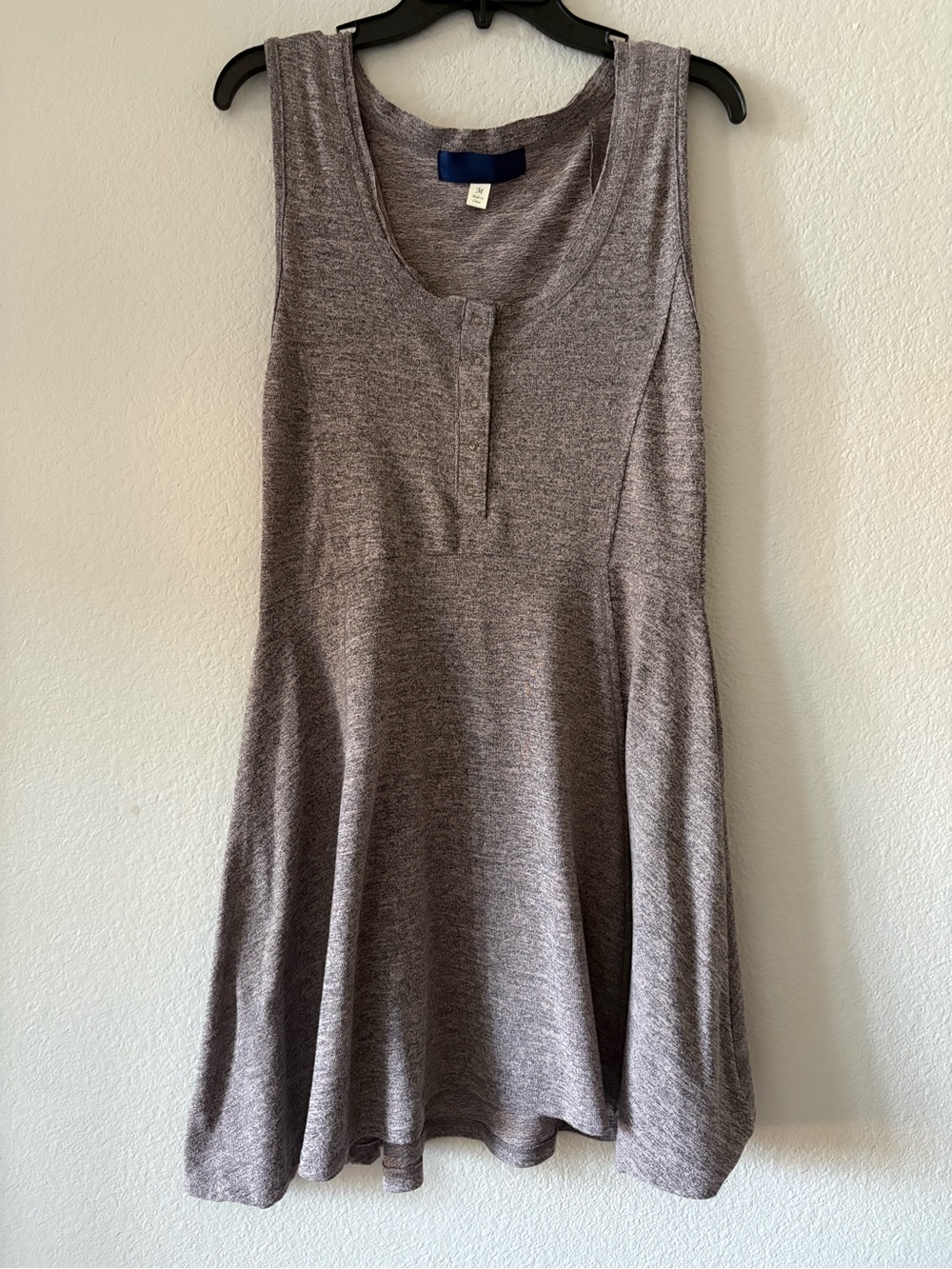 Francesca's Collections Heather Gray Sleeveless Swing Dress